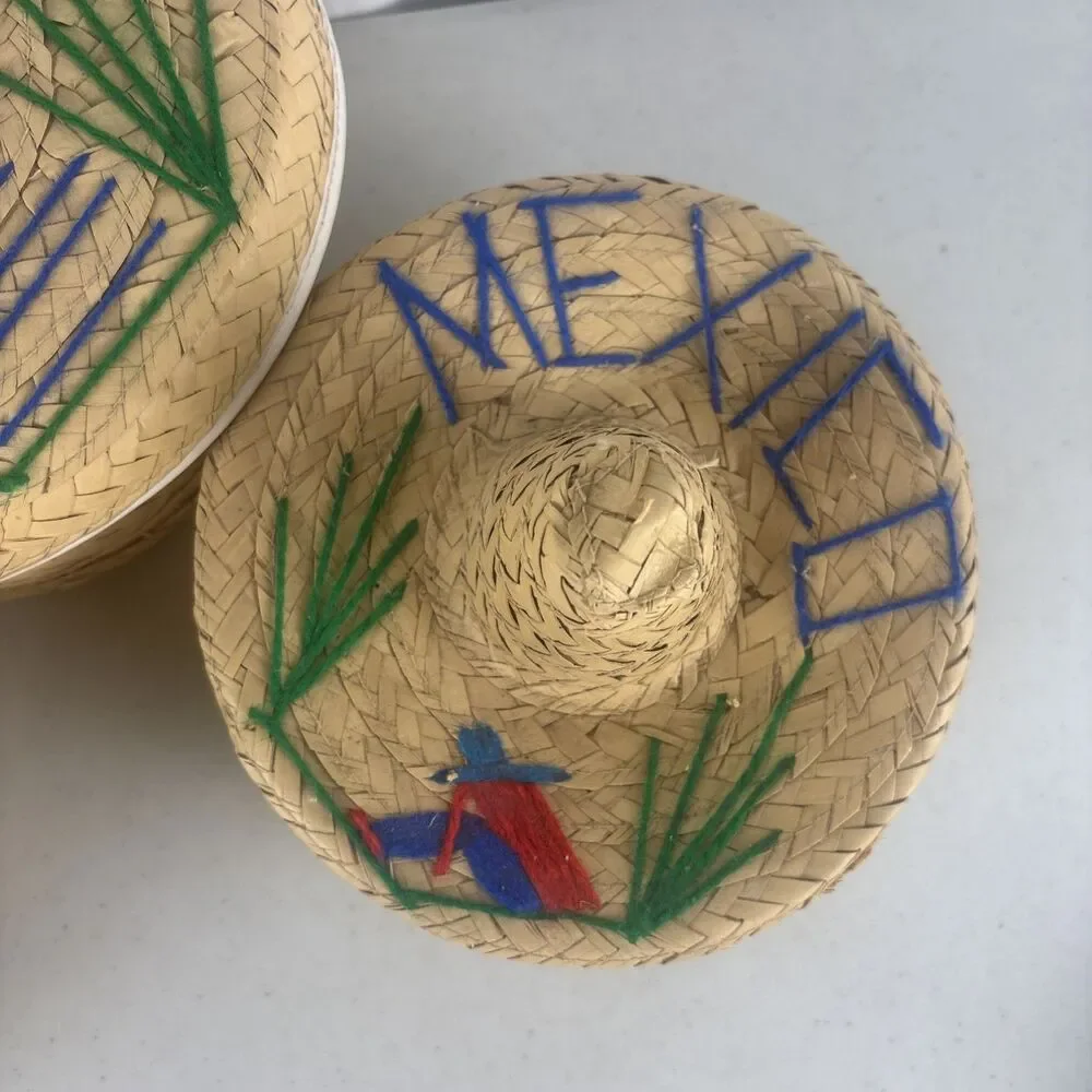 Sombrero Nesting Baskets set of 3 Hand Woven Storage